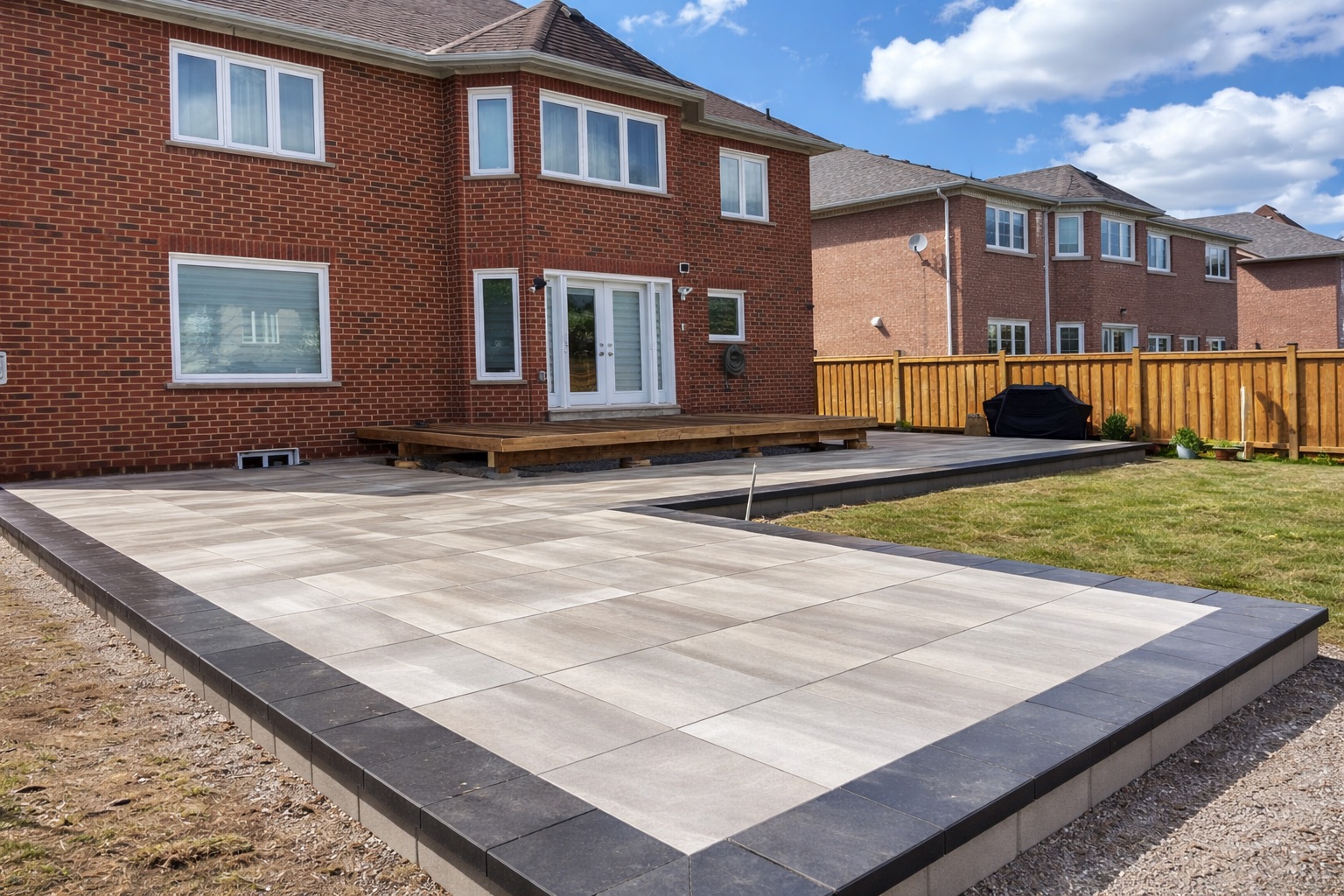Custom cedar privacy fence